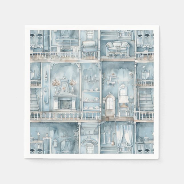 Viktorianische Dollshouse Blass Serviette (Vorderseite)
