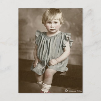 viktorianische Edwardian Sepia Hand Tinted Postcar Postkarte