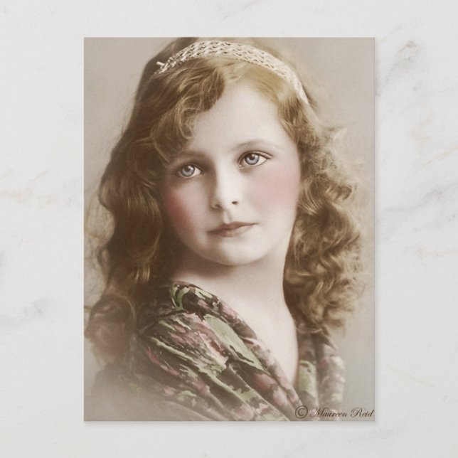 Viktorianische Edwardian Sepia Hand Tinted Postcar Postkarte (Vorderseite)