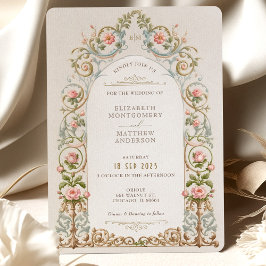 Viktorianische Elegance Wedding Invitation Suite Einladung