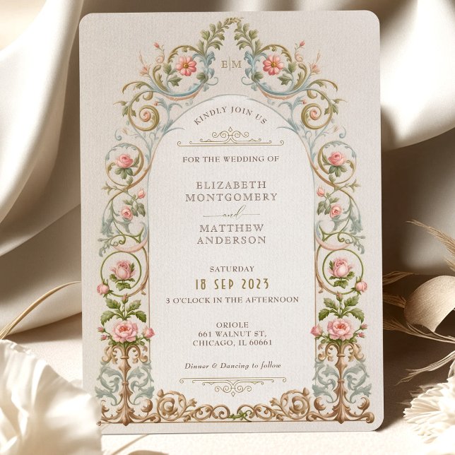 Viktorianische Elegance Wedding Invitation Suite Einladung (Von Creator hochgeladen)