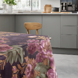 Viktorianische elegante Spitzen Lila Rose Tischdecke