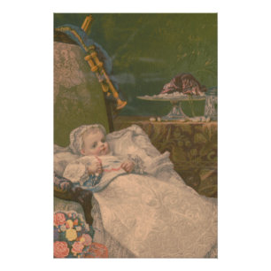 Viktorianische Eleganz: Eine Welt des Säuglings Poster