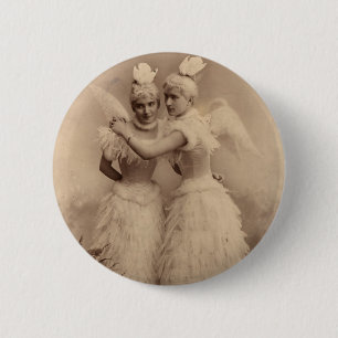 Viktorianische Engel Button