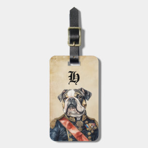 Viktorianische Englische Bulldogge Hund Reisegepäc Gepäckanhänger