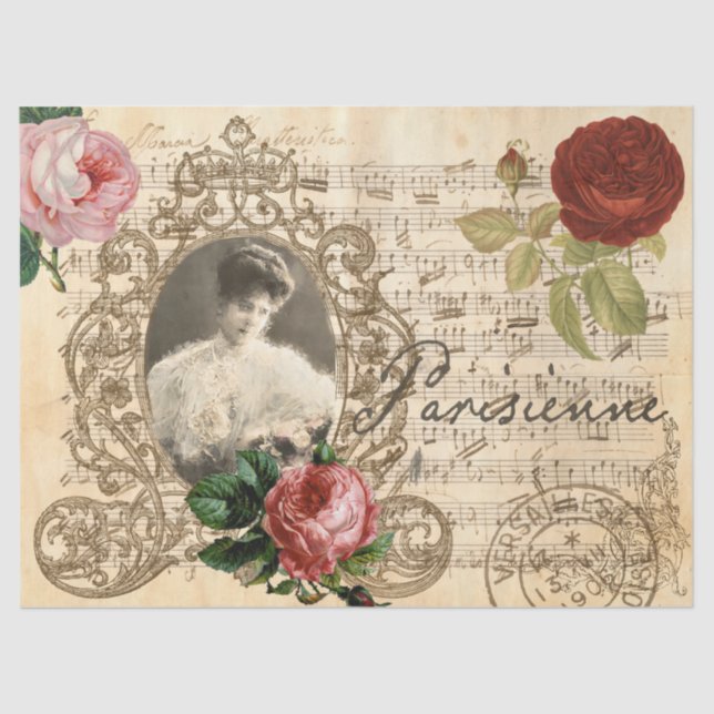 Viktorianische Entkopplung Seidenpapier (Vorderseite)