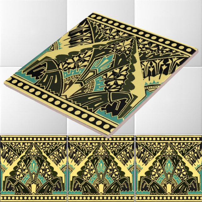 Viktorianische Era 1870 Art Nouveau Frieze Pattern Fliese (Von Creator hochgeladen)