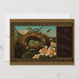 Viktorianische Era Bird's Nest Oster Holiday Card Feiertagskarte