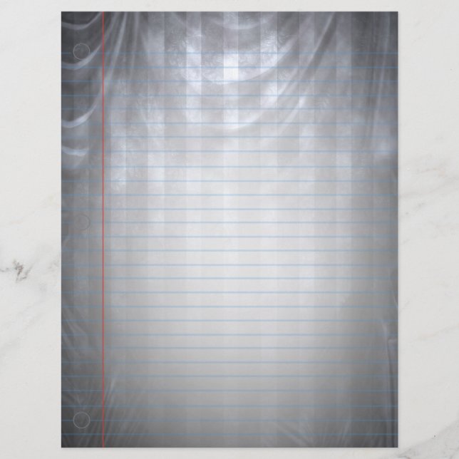 Viktorianische Erinnerungen Goth Notebook Paper (Vorderseite)