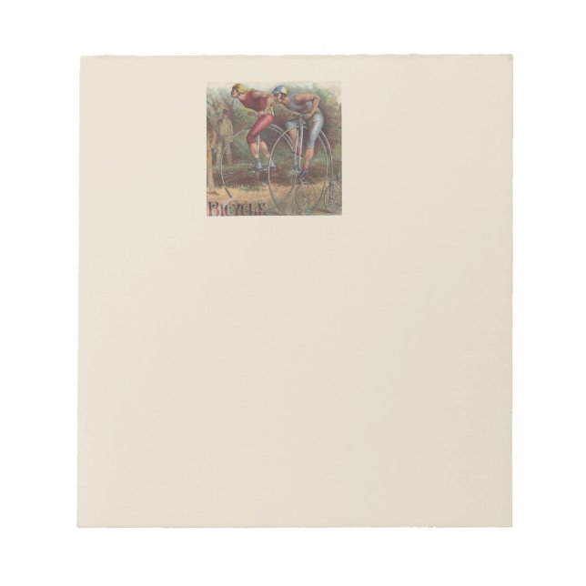 Viktorianische Fahrräder Notizblock (Vorderseite)