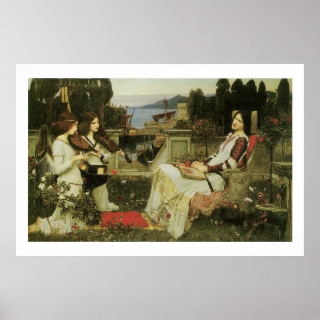 Viktorianische Fantasy Malerei Print 36x24 Poster (Vorne)