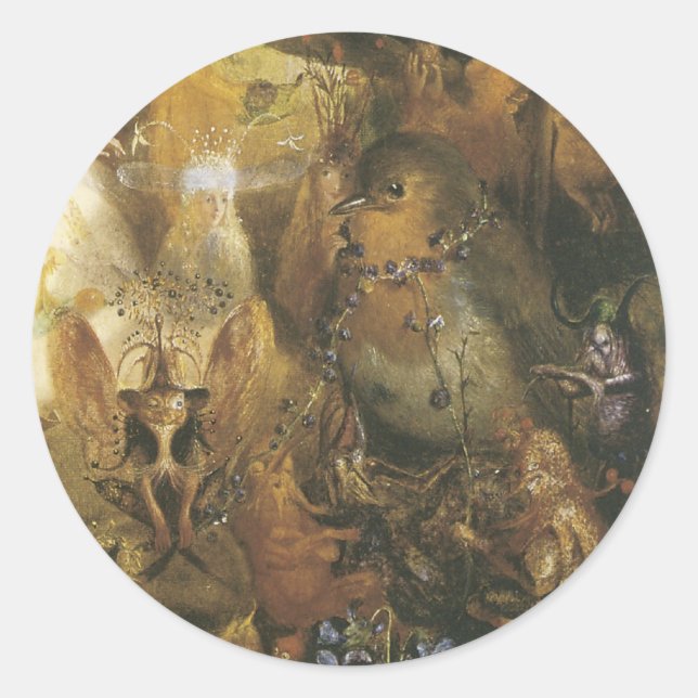 Viktorianische Fee Sticker - Faeire Bird (Vorderseite)