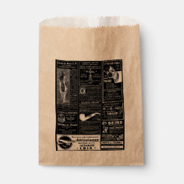 viktorianische französische Zeitung Geschenktütchen