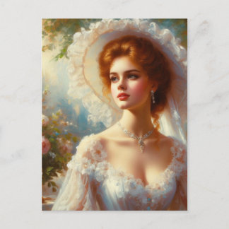 Viktorianische Frau 5 Postkarte