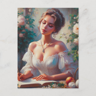 Viktorianische Frau 6 Postkarte