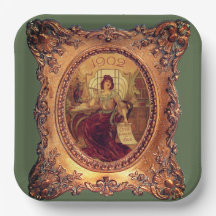 Viktorianische Frau in elegantem, Viktorianischem