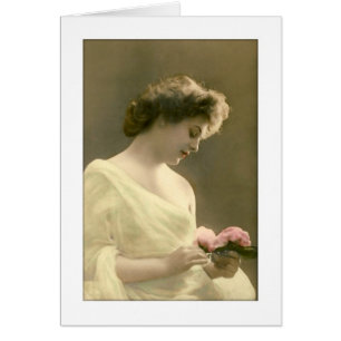 Viktorianische Frau retrospektiv romantisch