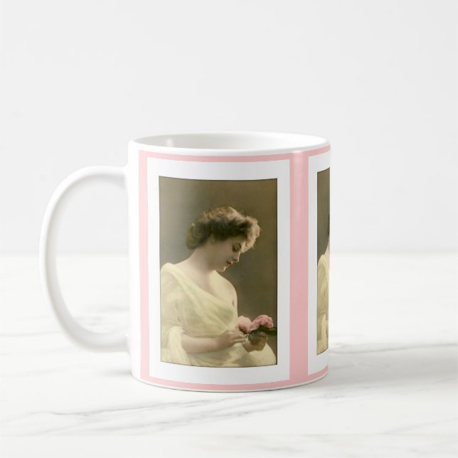 viktorianische Frau retrospektive Romantik Kaffeetasse (Links)