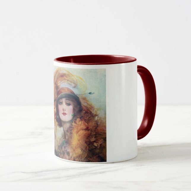 Viktorianische Frau Tasse (VorderseiteRechts)