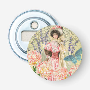 Viktorianische Frauenregal in Rosa Flaschenöffner