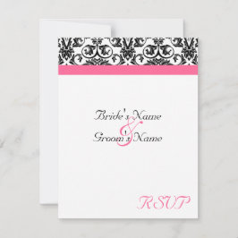 Viktorianische Fuschia Wedding Matching UAWG RSVP Karte