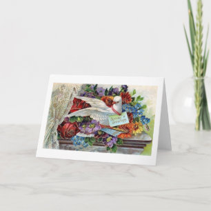 Viktorianische Geburtstagskarte Karte