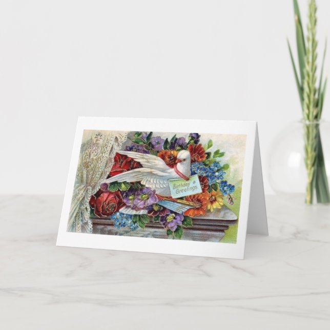 Viktorianische Geburtstagskarte Karte (Vorderseite)
