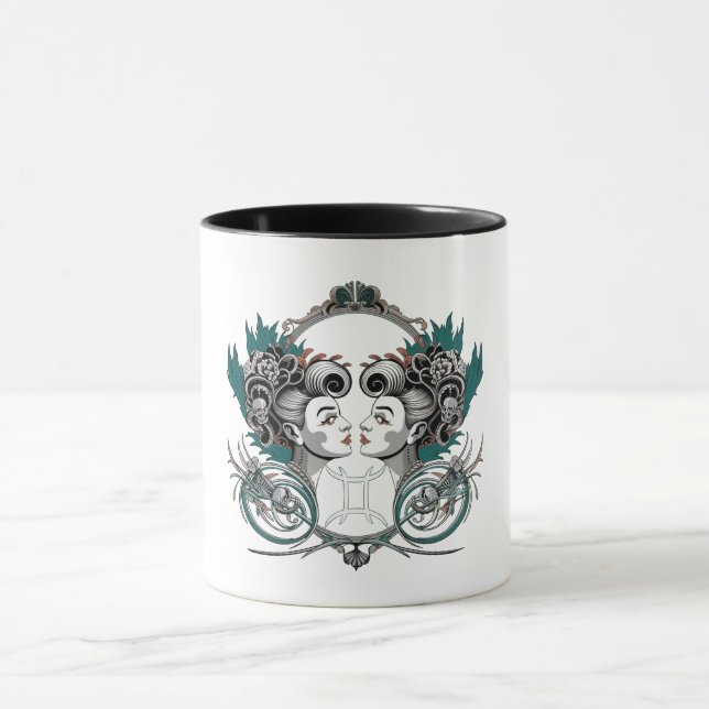 Viktorianische Gemini Gothic-Tasse Tasse (Zentrum)