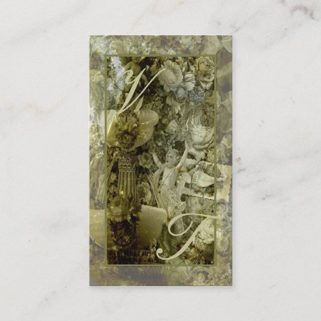Viktorianische Geschäfts-Karte Visitenkarte (Vorderseite)