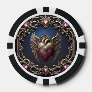 Viktorianische Gothic-Hochzeitskollektion Pokerchips
