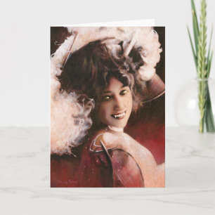 Viktorianische gotische Karte Vampire-Damen-Grüße