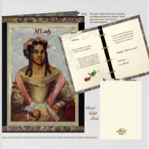 Viktorianische Grußkarte mit Farbfolie
