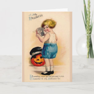 Viktorianische Halloween Fun Grußkarte Karte
