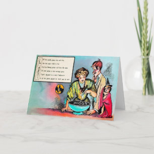 Viktorianische Halloween Gedicht 3 Karte