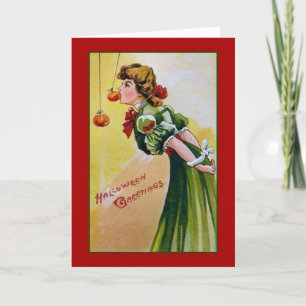 Viktorianische Halloween-Grußkarte Karte