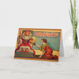 Viktorianische Halloween-Grußkarte Karte