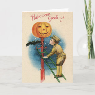 Viktorianische Halloween-Grußkarte Karte