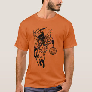 Viktorianische Halloween Kitty Cat in Kostüm T-Shirt