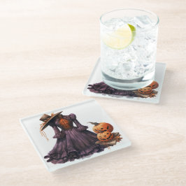 VIKTORIANISCHE HALLOWEEN KLEIDUNG GLASUNTERSETZER