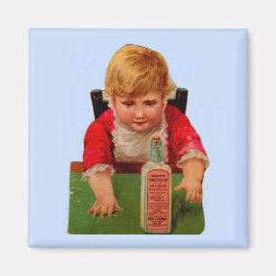 Viktorianische Handelskarte: Scott's Emulsion Cast Magnet