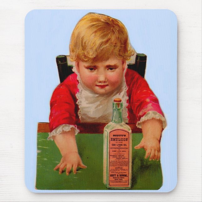 Viktorianische Handelskarte: Scott's Emulsion Cast Mousepad (Vorne)