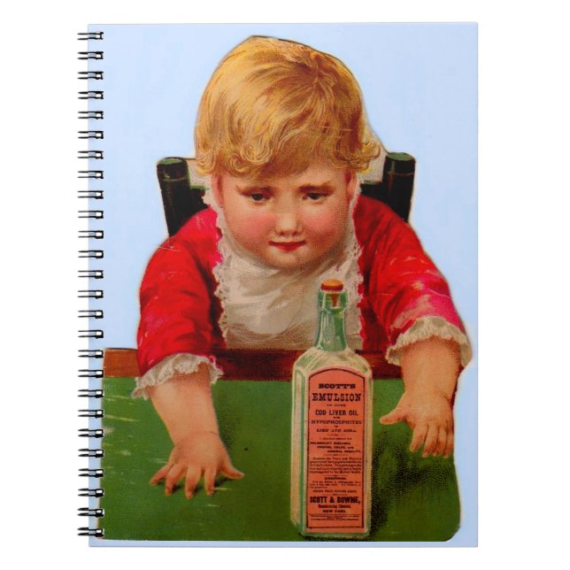 Viktorianische Handelskarte: Scott's Emulsion Cast Notizblock (Vorderseite)