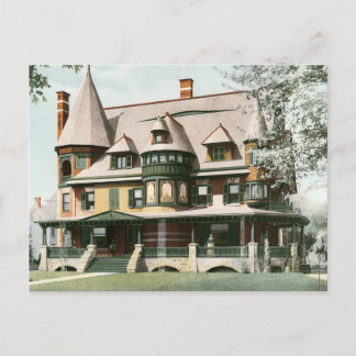 Viktorianische Haus-Umzugs-Postkarte Ankündigungspostkarte