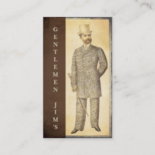 Viktorianische Herren Vintage Antiquitäten Visitenkarte