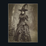 Viktorianische Hexe Sepia Portrait Stil 3 Postkarte<br><div class="desc">In diesem sepia-Foto-Portrait steht die Viktorianische Hexe als zeitloses Symbol für Power,  Weisheit und den anhaltenden Reiz der arkanen Künste.</div>