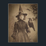 Viktorianische Hexe Sepia Portrait Stil 5 Postkarte<br><div class="desc">In diesem sepia-Foto-Portrait steht die Viktorianische Hexe als zeitloses Symbol für Power,  Weisheit und den anhaltenden Reiz der arkanen Künste.</div>