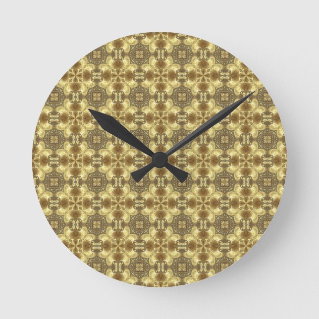Viktorianische Hintergrundbilder Runde Wanduhr (Vorderseite)