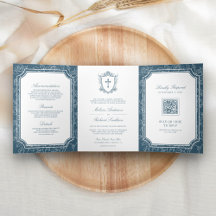 Viktorianische Hochzeit des Blue Katholic QR Code