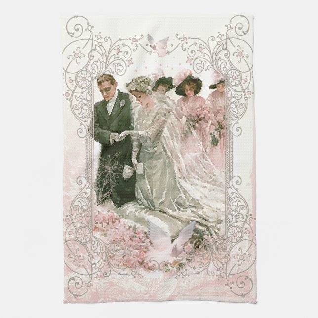 Viktorianische Hochzeit - Küchentücher (Vertikal)