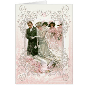 Viktorianische Hochzeit - Notecard